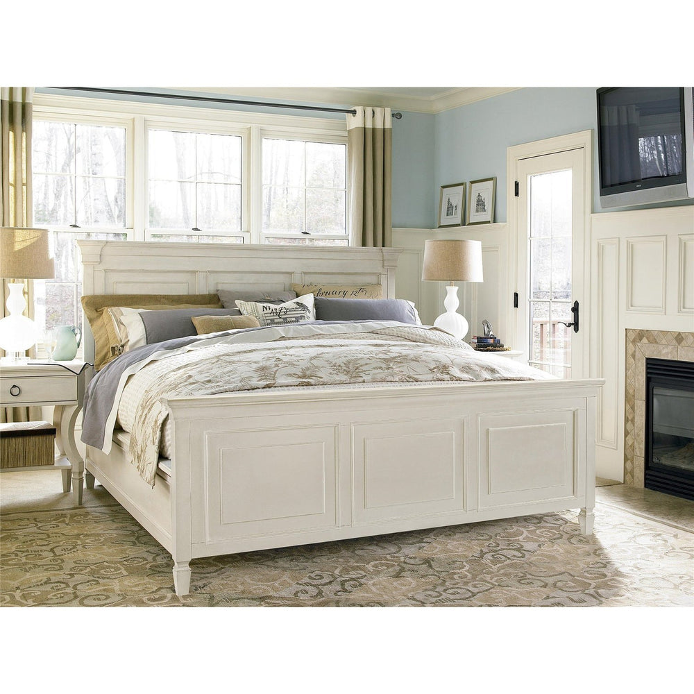 Summer Hill Collection - Panel Bed-Universal Furniture-UNIV-987270B-BedsCal King-Cotton Cream-2-France and Son