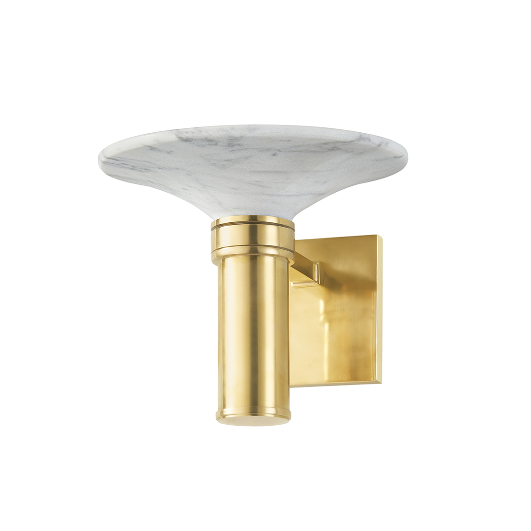 Brann 1 Light Wall Sconce-Hudson Valley-HVL-1800-AGB-Outdoor Wall Sconces-1-France and Son