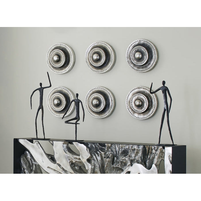 Circles Silver Patina Wall Tile-Phillips Collection-PHIL-PH103388-Decorative Objects-3-France and Son