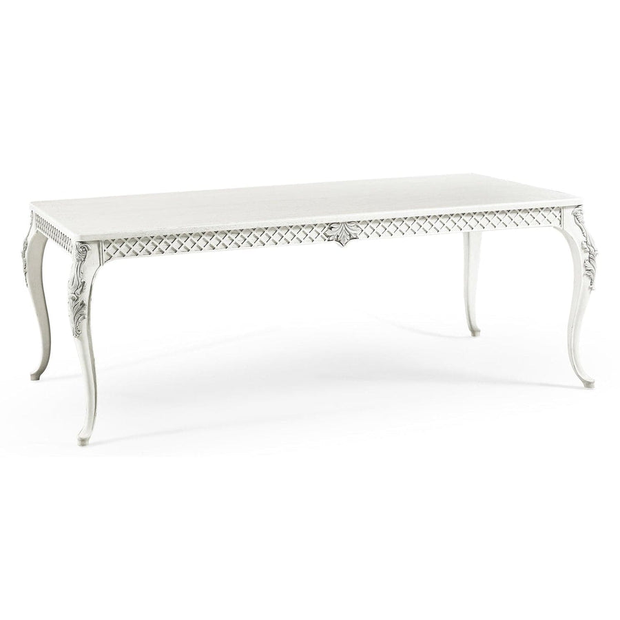 Inversion Lattice Leg Dining Table-Jonathan Charles-JCHARLES-002-2-A61-CHK-Dining Tables-1-France and Son
