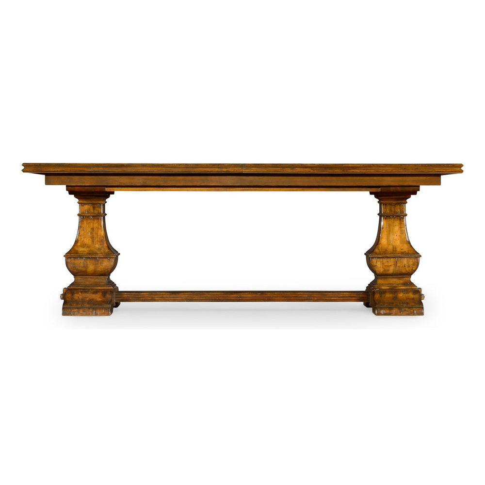 Casual Extending Dining Table-Jonathan Charles-JCHARLES-491169-86L-CFW-Dining TablesCountry Walnut-2-France and Son