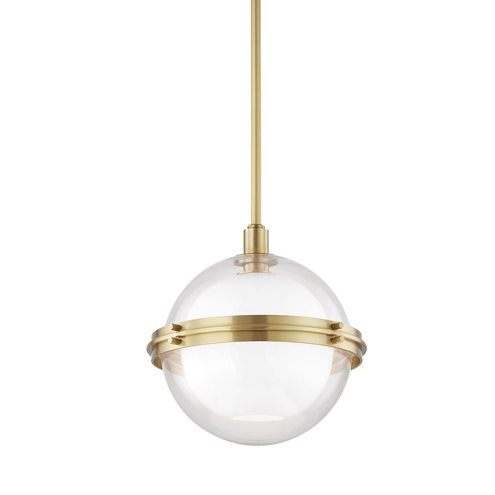 Northport Pendant Small-Hudson Valley-HVL-6514-AGB-PendantsAged Brass-1-France and Son