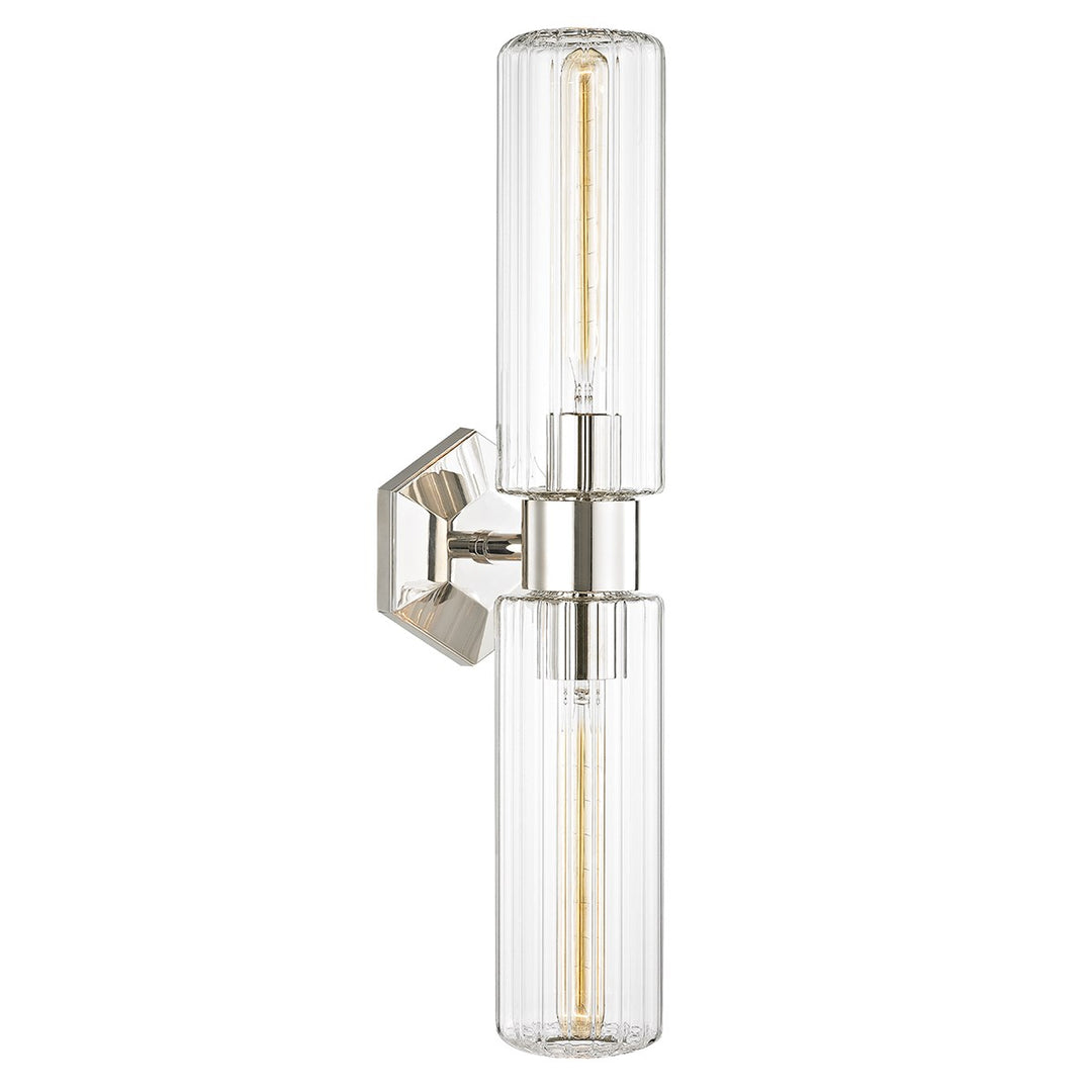 Roebling Dual Wall Sconce-Hudson Valley-HVL-5124-PN-Wall LightingPolished Nickel-3-France and Son
