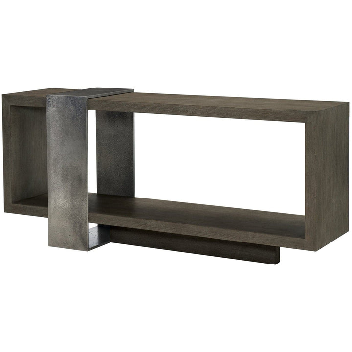 Linea Console Table-Bernhardt-BHDT-384910B-Console TablesTextured Graphite Metal-3-France and Son