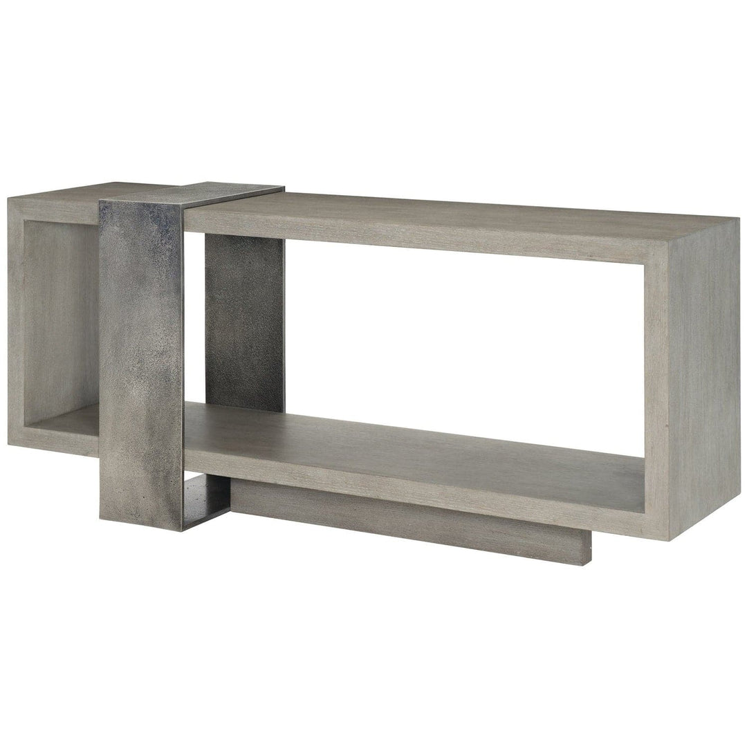 Linea Console Table-Bernhardt-BHDT-384910B-Console TablesTextured Graphite Metal-4-France and Son