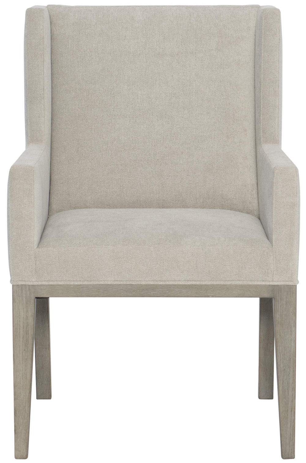 Linea Upholstered Arm Chair-Bernhardt-BHDT-384548G-Dining ChairsCerused Greige-2-France and Son