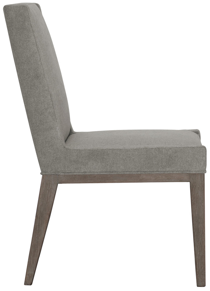 Linea Upholstered Side Chair-Bernhardt-BHDT-384547B-Dining ChairsCerused Charcoal-3-France and Son