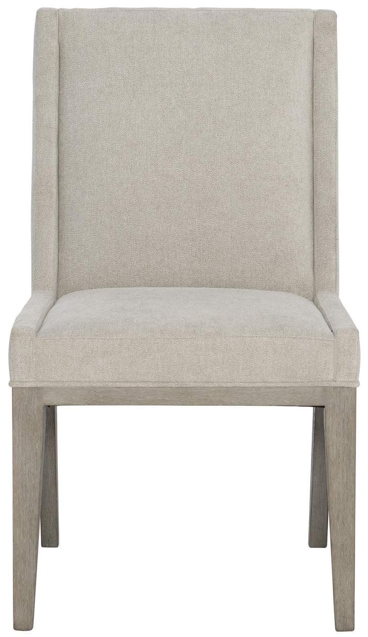 Linea Upholstered Side Chair-Bernhardt-BHDT-384X47G-Dining ChairsCerused Greige / Special Order-4-France and Son