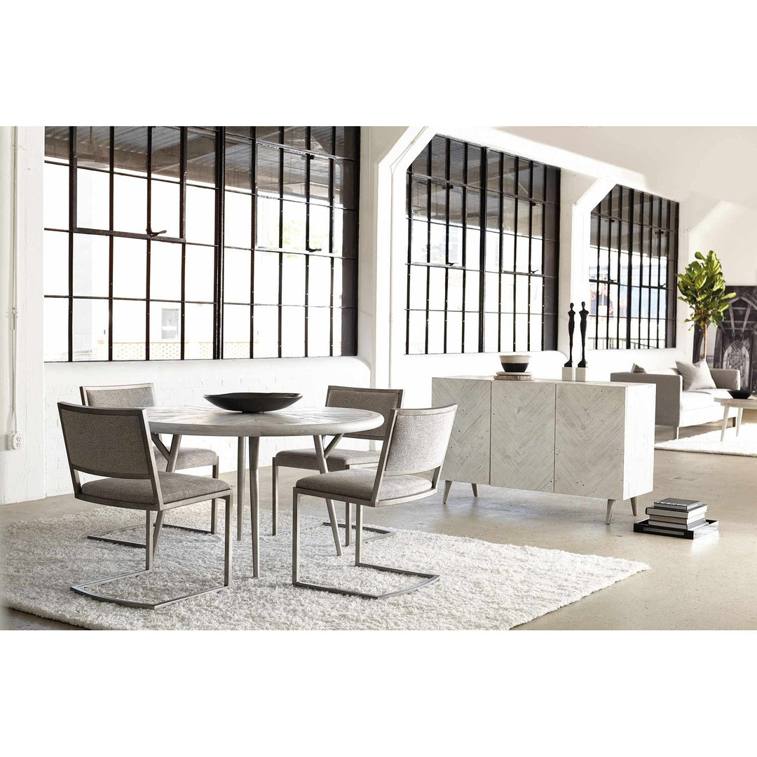 Presley Round Dining Table-Bernhardt-BHDT-398271W-Dining Tables-2-France and Son