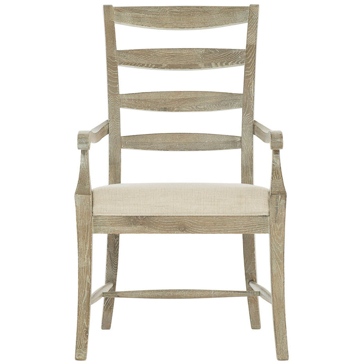 Rustic Patina Ladderback Arm Chair-Bernhardt-BHDT-387X56-Dining ChairsSand-1-France and Son