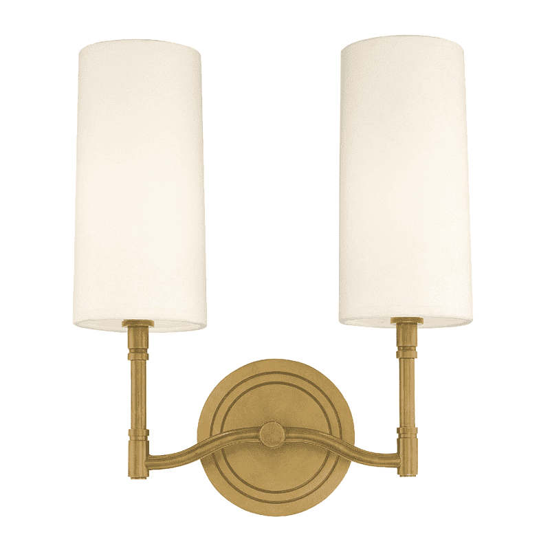 Dillon 2 Light Wall Sconce-Hudson Valley-HVL-362-AGB-Wall LightingAged Brass-1-France and Son