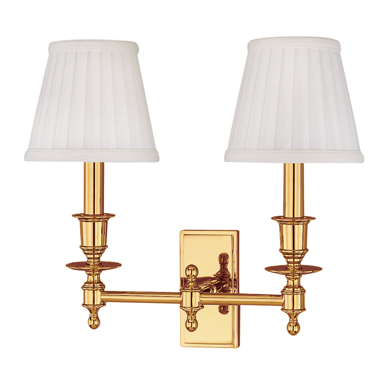 Ludlow 2 Light Wall Sconce-Hudson Valley-HVL-6802-PB-Wall LightingPolished Brass-2-France and Son