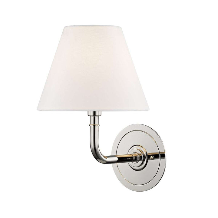 Signature No.1 1 Light Wall Sconce-Hudson Valley-HVL-MDS600-PN-Wall LightingSilver-3-France and Son