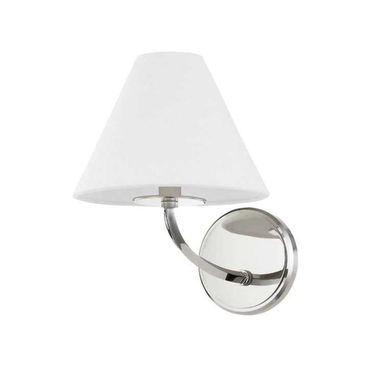 Stacey 1 Light Wall Sconce-Hudson Valley-HVL-BKO900-PN-Wall SconcesNickel-5-France and Son