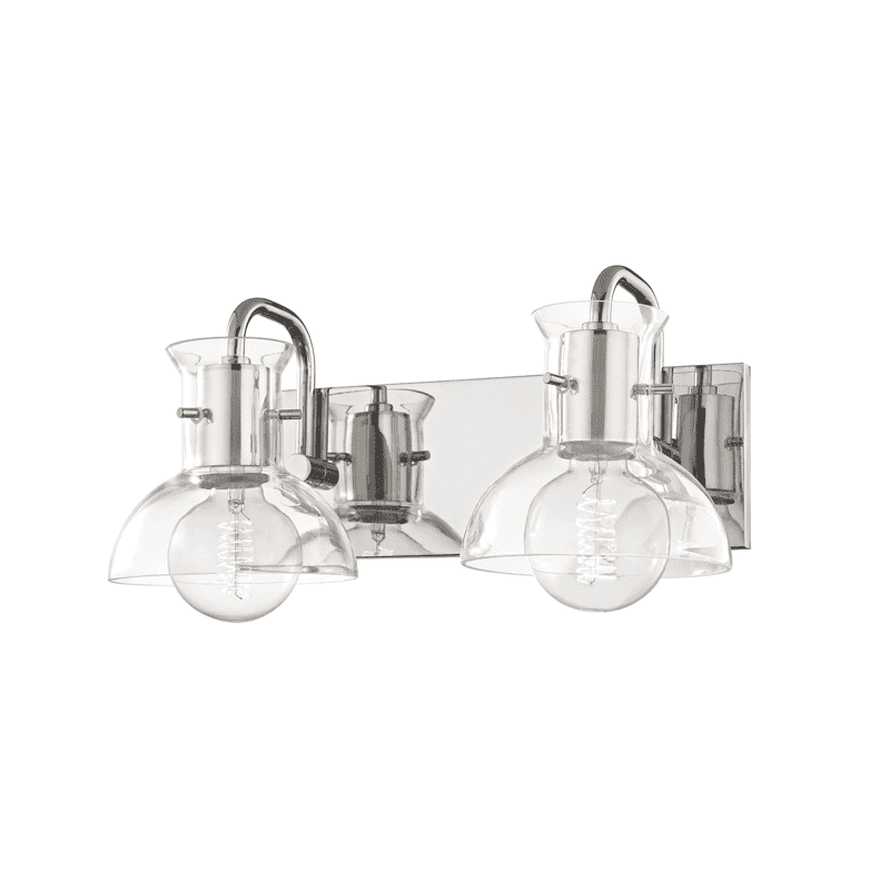 Riley 2 Light Bath Bracket-Mitzi-HVL-H111302-PN-Bathroom LightingPolished Nickel-2-France and Son