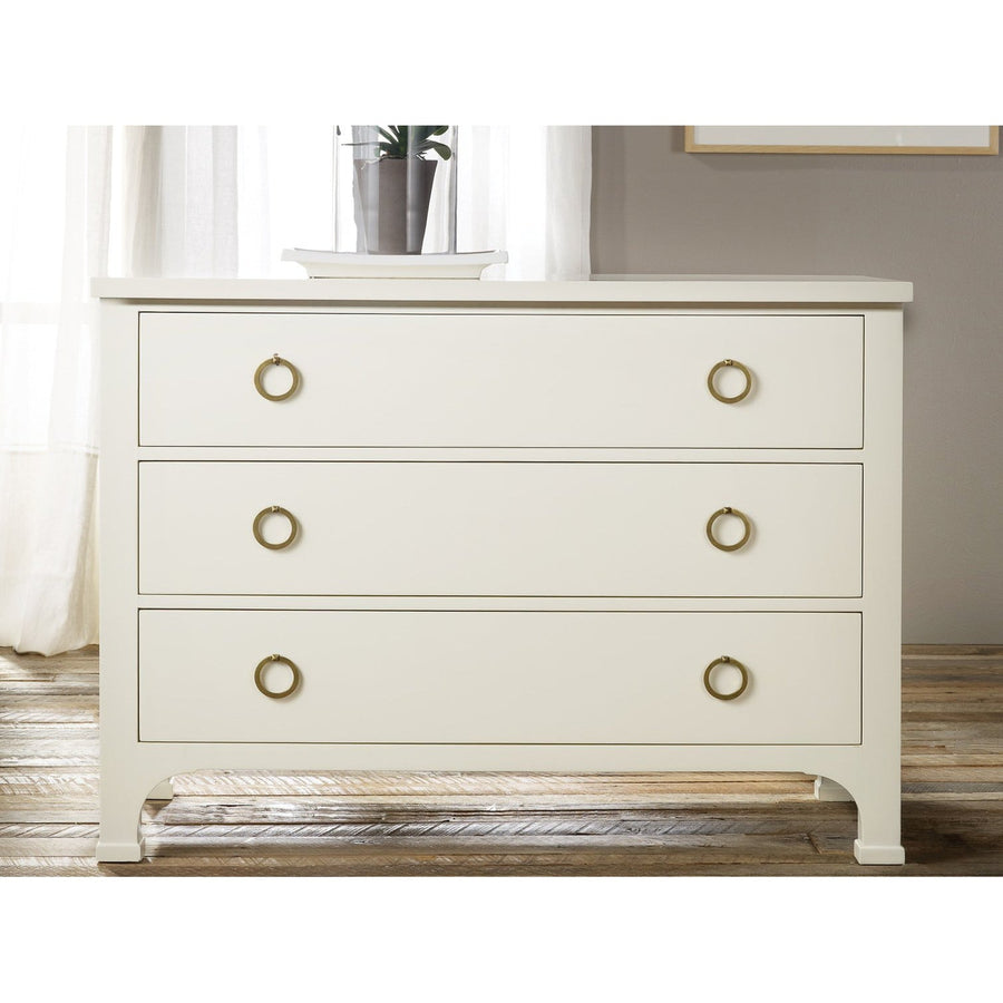 Three Drawer Commode-Modern History-MODERN-MH408F01-DressersIvory Painted-1-France and Son