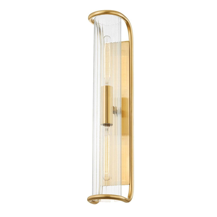 Fillmore 2 Light Wall Sconce-Hudson Valley-HVL-8926-AGB-Wall LightingAged Brass-1-France and Son