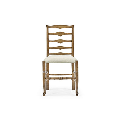 Triangular Ladderback Side Chair-Jonathan Charles-JCHARLES-492300-SC-DTM-F400-Dining Chairs-2-France and Son