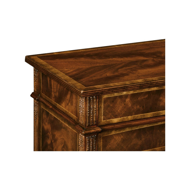 Mahogany Concave Chest of Drawers-Jonathan Charles-JCHARLES-493089-MAH-Dressers-3-France and Son