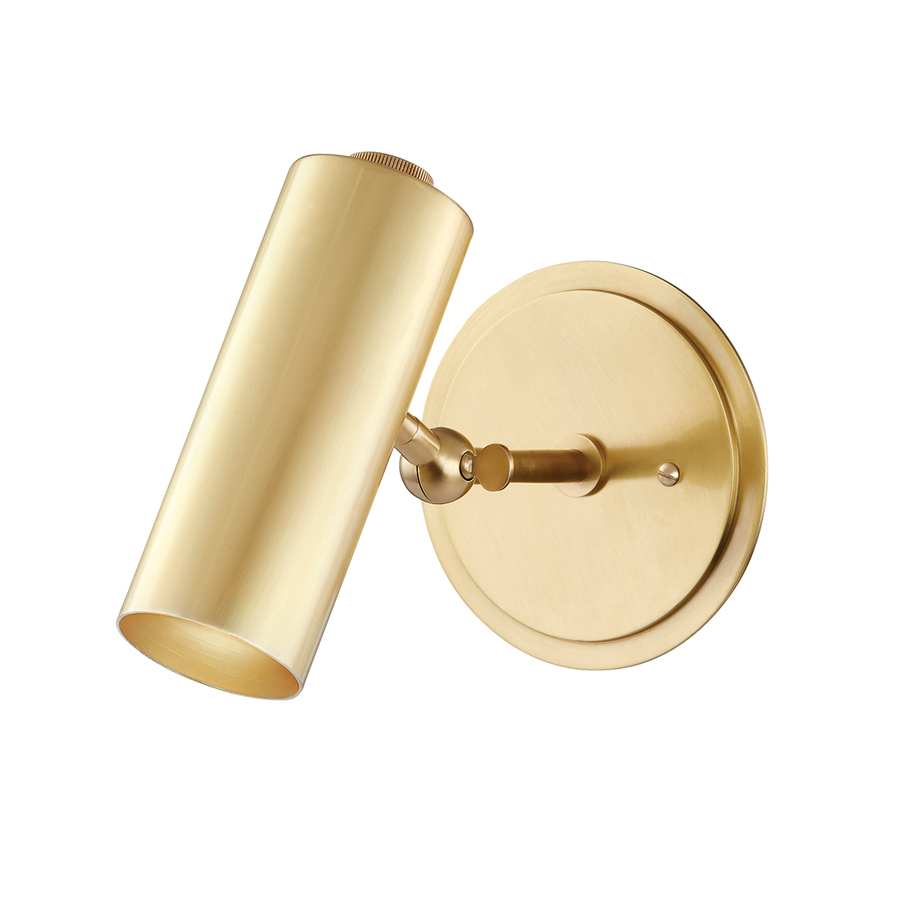 Bushwick 1 Light Wall Sconce-Hudson Valley-HVL-9151-AGB-Outdoor Wall SconcesAged Brass-1-France and Son