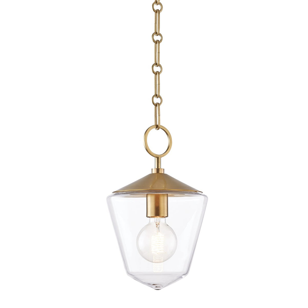 Greene Pendant Small-Hudson Valley-HVL-8308-AGB-PendantsAged Brass-1-France and Son