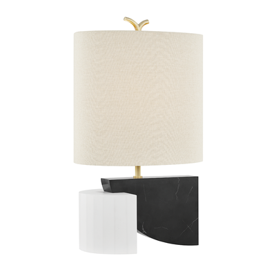 Construct 1 Light Table Lamp-Hudson Valley-HVL-KBS1428201-AGB-Table Lamps-1-France and Son