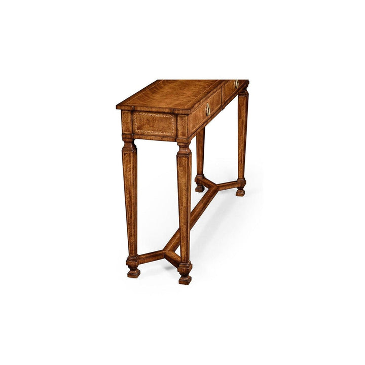 Empire Two Drawers Console-Jonathan Charles-JCHARLES-494846-MAH-Console TablesMahogany-5-France and Son