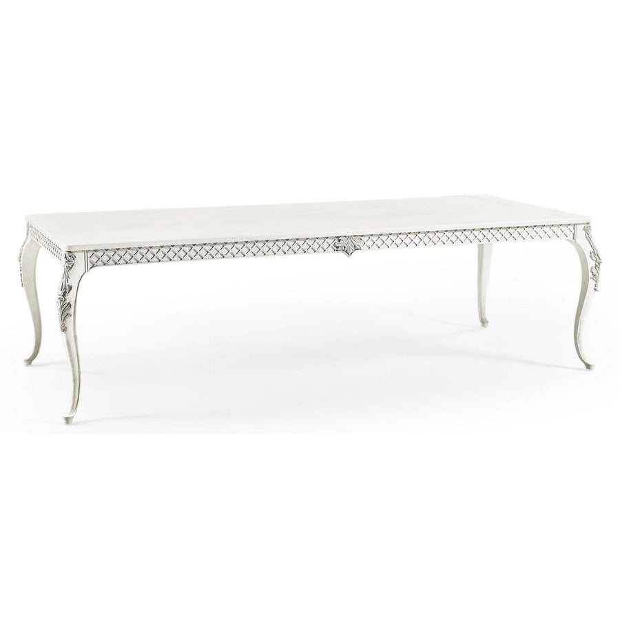 Inversion Lattice Leg Dining Table-Jonathan Charles-JCHARLES-002-2-A62-CHK-Dining Tables-1-France and Son