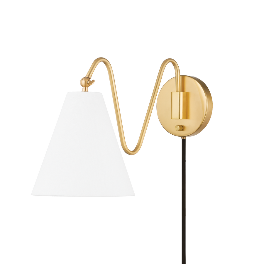 Onda 1 Light Portable Wall Sconce-Mitzi-HVL-HL699101-AGB-Table LampsAged Brass-1-France and Son