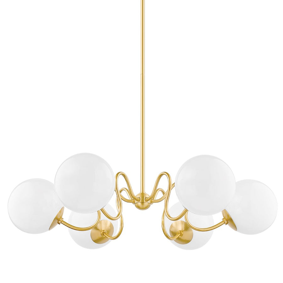 Havana - 6 Light Chandelier-Mitzi-HVL-H772806-AGB-Chandeliers-1-France and Son