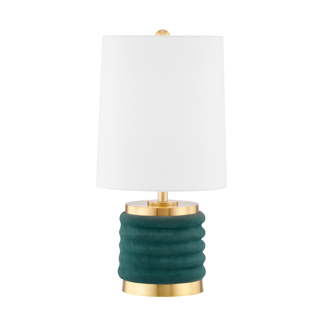 Bethany 1 Light Table Lamp-Mitzi-HVL-HL561201-AGB/DTL-Table LampsAged Brass/Dark Teal Combo-2-France and Son