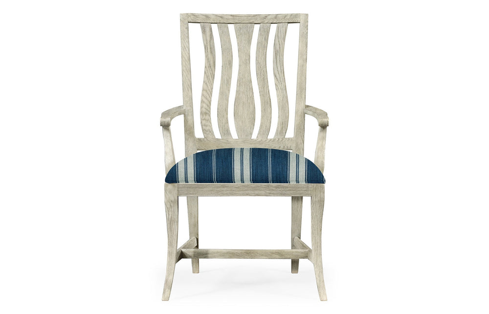 Eva Cloudy Oak Dining Arm Chair-Jonathan Charles-JCHARLES-530113-AC-CLO-Dining Chairs-2-France and Son