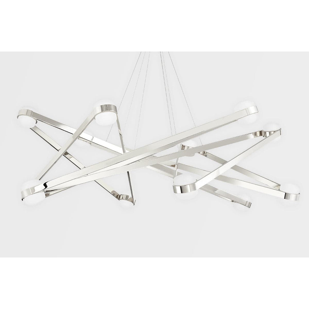 Orbit 12 Light Chandelier-Hudson Valley-HVL-2756-AGB-ChandeliersAged Brass-4-France and Son