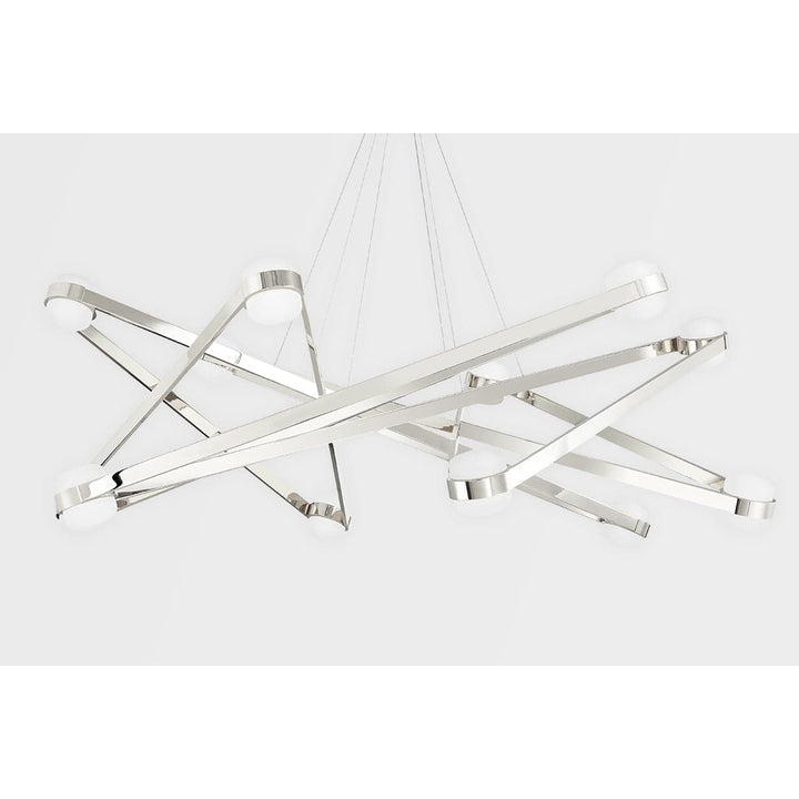 Orbit 12 Light Chandelier-Hudson Valley-HVL-2756-AGB-ChandeliersAged Brass-4-France and Son