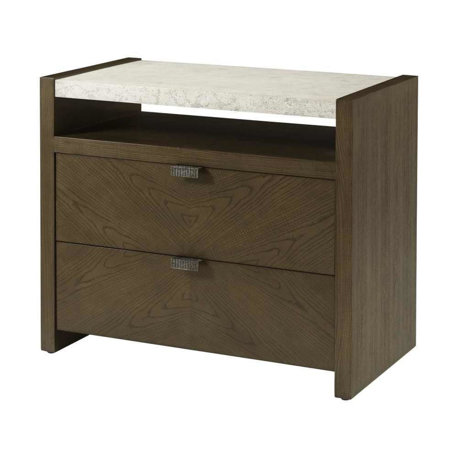 Catalina Two Drawer Nightstand-Theodore Alexander-THEO-TA50085.C301-Nightstands-1-France and Son