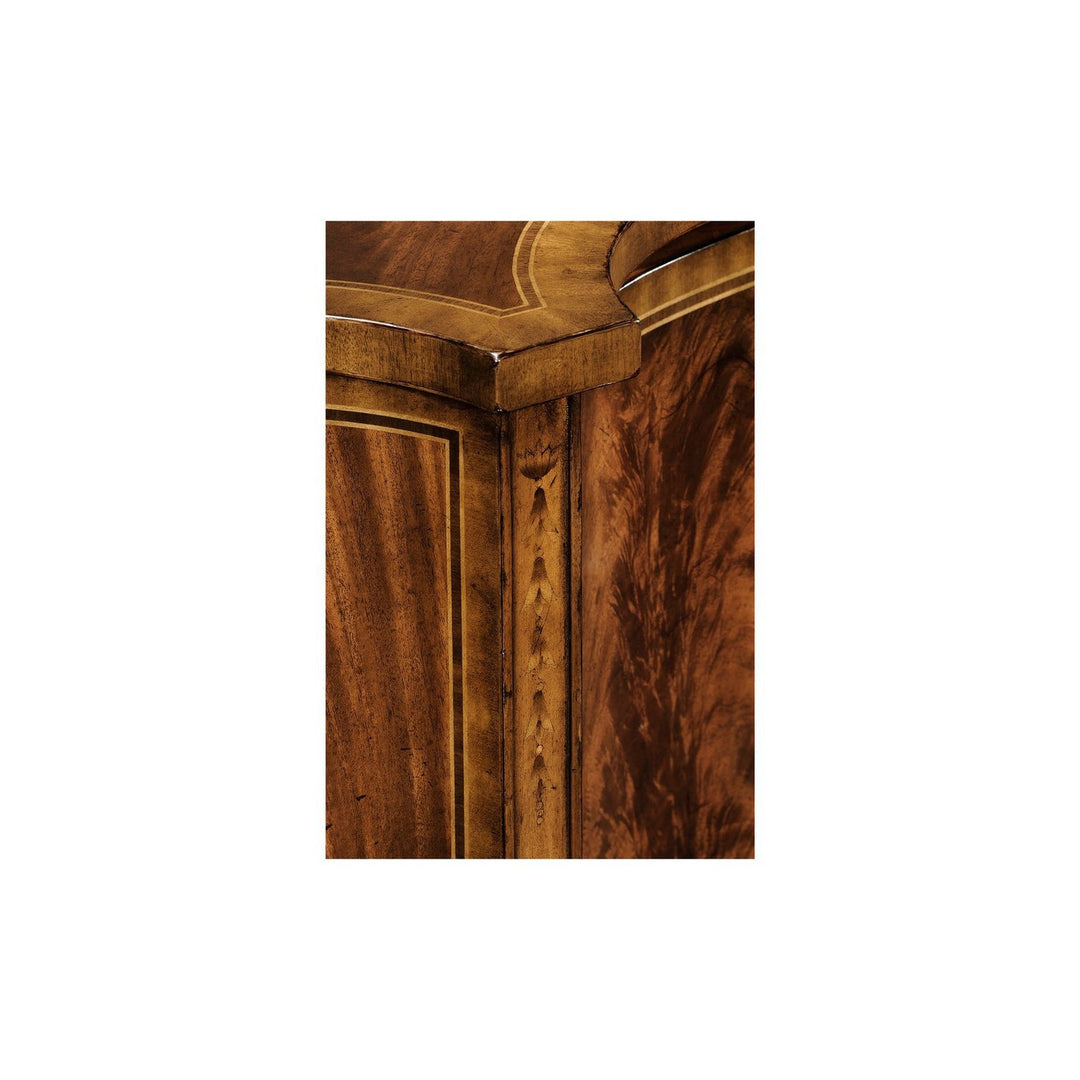 Mahogany Sideboard with Curved Doors-Jonathan Charles-JCHARLES-492637-MAH-Sideboards & CredenzasMahogany-5-France and Son