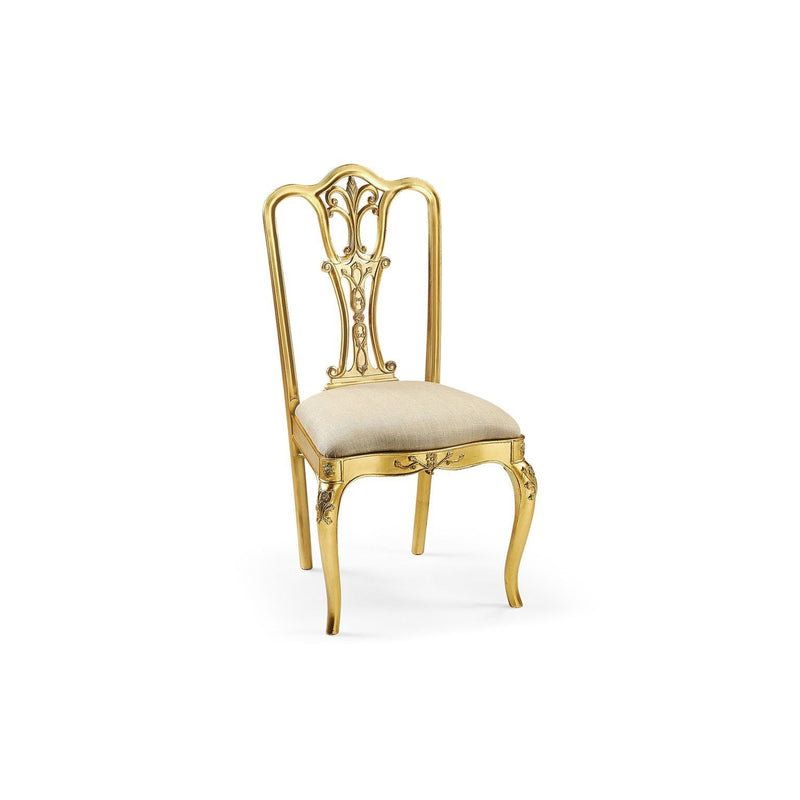 18th Century Dining Side Chair-Jonathan Charles-JCHARLES-492476-SC-MAH-F200-Dining ChairsMahogany & Skipper-1-France and Son