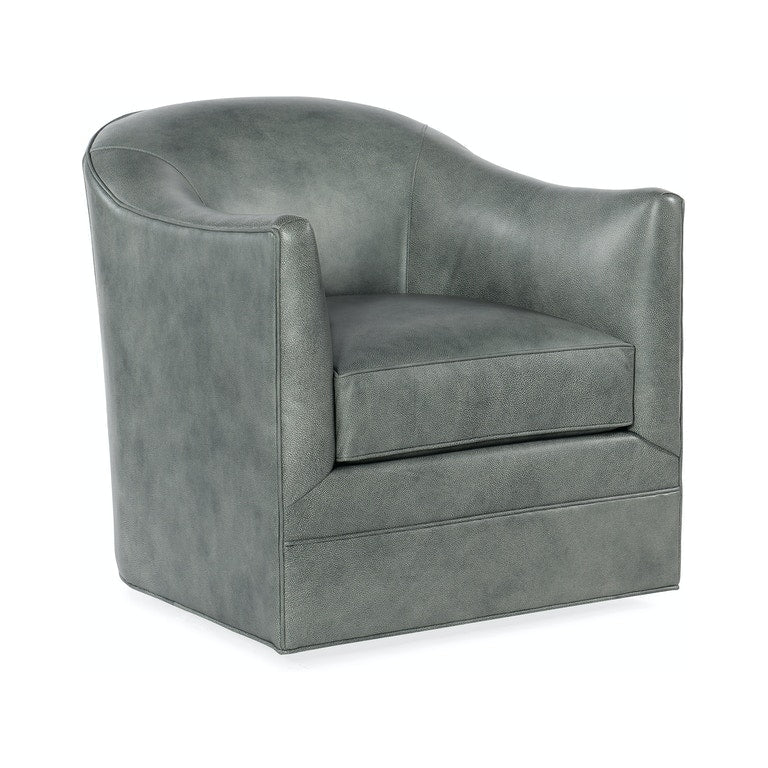 Gideon Swivel Club Chair-Hooker-HOOKER-CC302-SW-092-Lounge ChairsGrey-2-France and Son