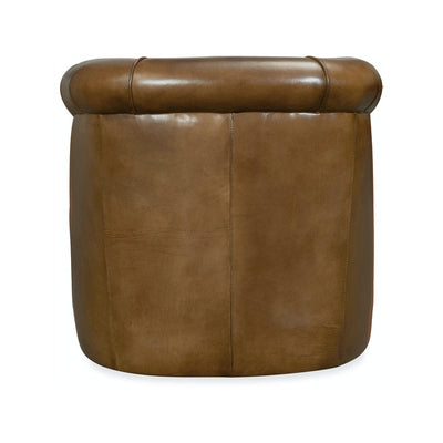 Axton Swivel Leather Club Chair-Hooker-HOOKER-CC388-SW-083-Lounge Chairs-2-France and Son
