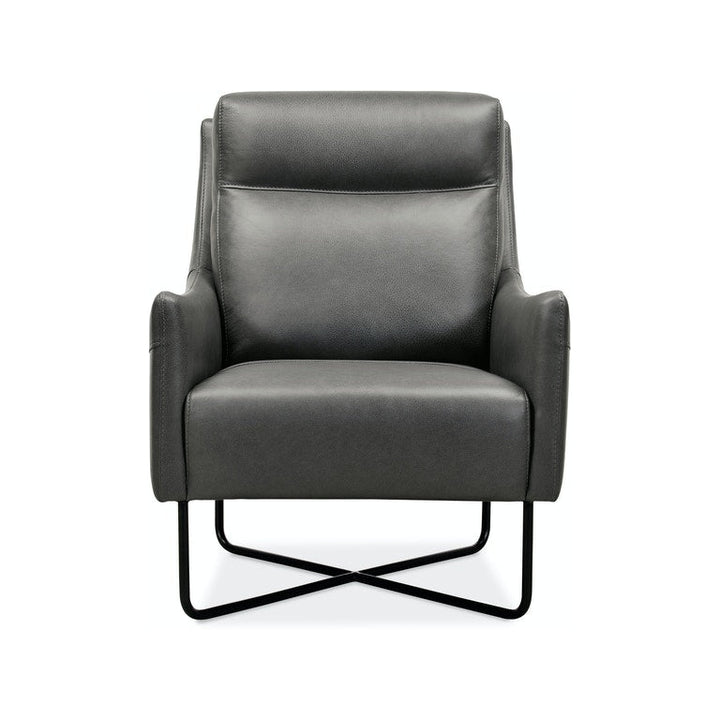 Efron Club Chair w/ Black Metal Base-Hooker-HOOKER-CC443-097-Lounge Chairs-3-France and Son