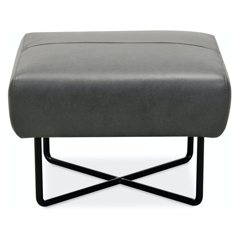 Efron Ottoman w/ Black Metal Base-Hooker-HOOKER-CC443-OT-097-Stools & Ottomans-3-France and Son