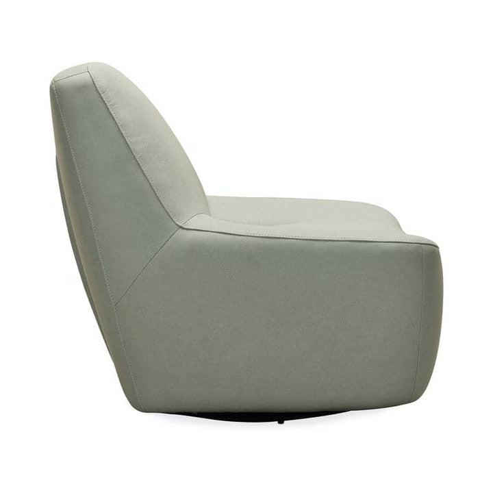 Maneuver Leather Swivel Chair-Hooker-HOOKER-CC461-SW-095-Lounge Chairs-3-France and Son