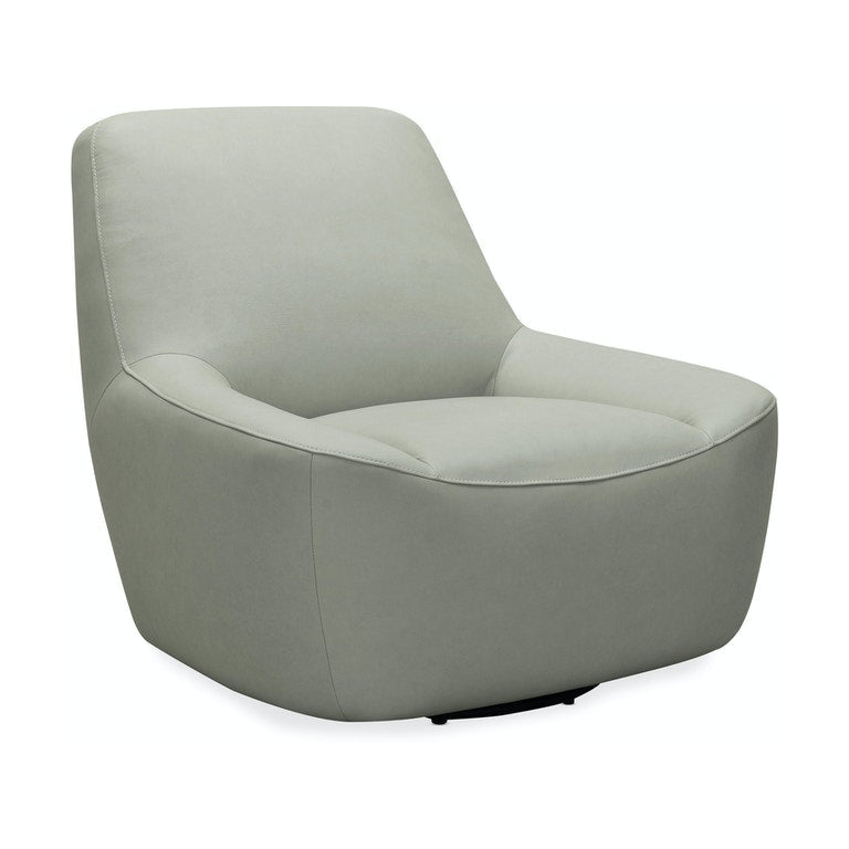Maneuver Leather Swivel Chair-Hooker-HOOKER-CC461-SW-095-Lounge Chairs-1-France and Son