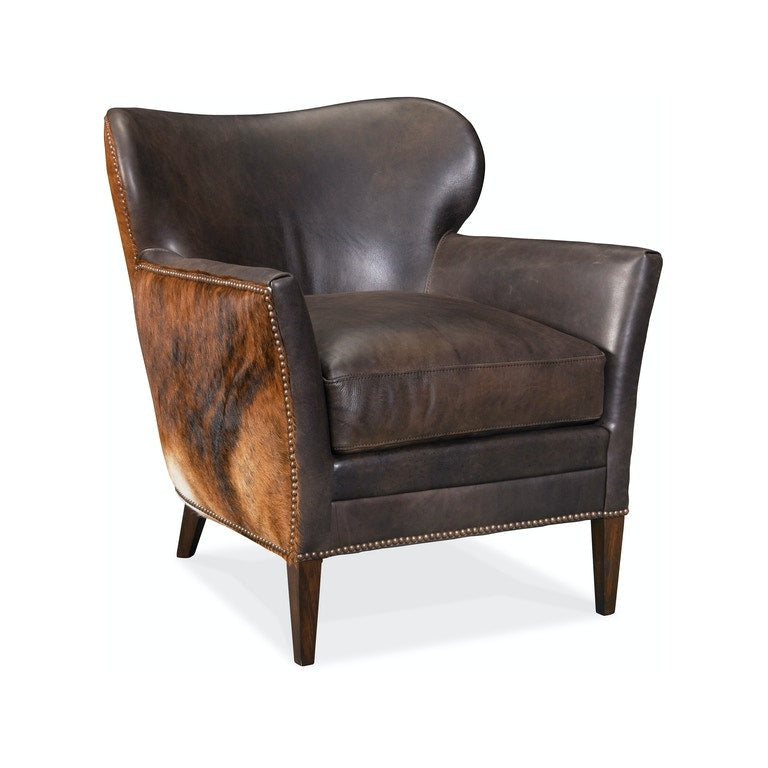 Kato Leather Club Chair-Hooker-STOCKR-HOOKER-CC469-089-Lounge ChairsBrindle Hide-1-France and Son