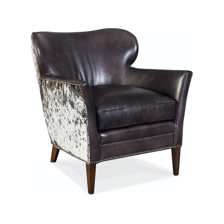 Kato Leather Club Chair-Hooker-HOOKER-CC469-097-Lounge ChairsSalt & Pepper Hide-4-France and Son