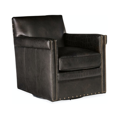 Potter Swivel Club Chair-Hooker-HOOKER-CC719-SW-089-Lounge ChairsBlack-1-France and Son