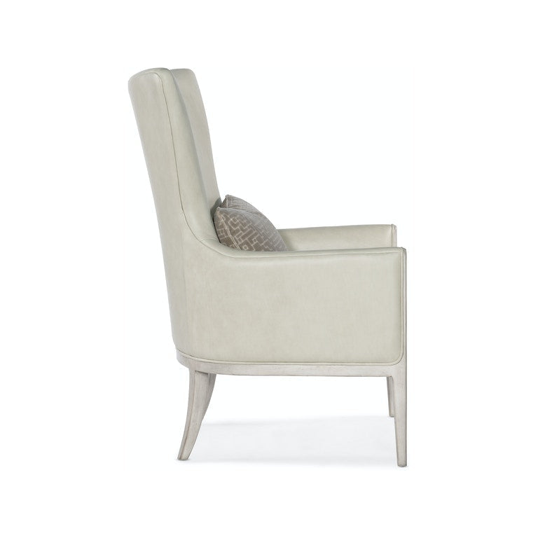 Kyndall Club Chair with Accent Pillow-Hooker-HOOKER-CC903-092-Lounge ChairsGrey-6-France and Son