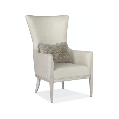 Kyndall Club Chair with Accent Pillow-Hooker-HOOKER-CC903-003-Lounge ChairsCream-2-France and Son