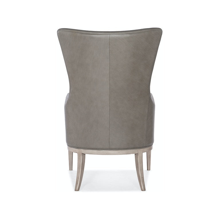 Kyndall Club Chair with Accent Pillow-Hooker-HOOKER-CC903-092-Lounge ChairsGrey-3-France and Son