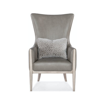 Kyndall Club Chair with Accent Pillow-Hooker-HOOKER-CC903-092-Lounge ChairsGrey-7-France and Son